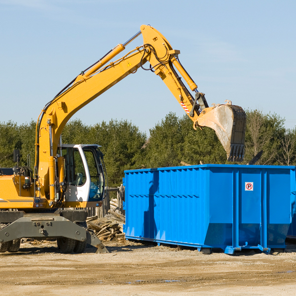 how many times can i have a residential dumpster rental emptied in Rowe Virginia